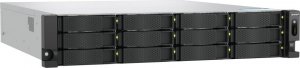 Serwer Qnap QNAP TS-H1277AXU-RP NAS Rack (2U) Przewodowa sieć LAN Czarny E-2136 6