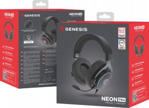 Słuchawki Genesis Neon 764 RGB Czarne (NSG-2169) 9