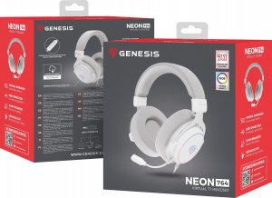 Słuchawki Genesis Neon 764 RGB Białe (NSG-2170) 10