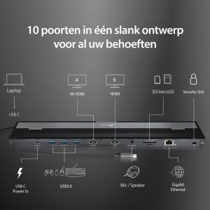 Stacja/replikator j5create USB-C (JCD542-N) 8