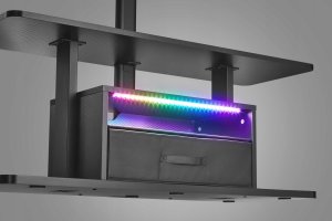 Mozos Stolik RTV czarny CTS2 7