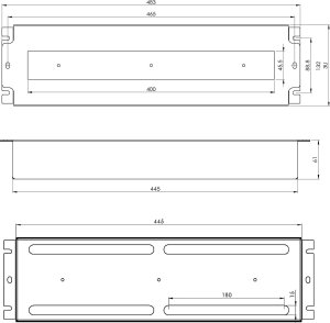 Lexi-NET LEXI-Net 19" jističová DIN lišta 3U, 22 modulů, černá 4