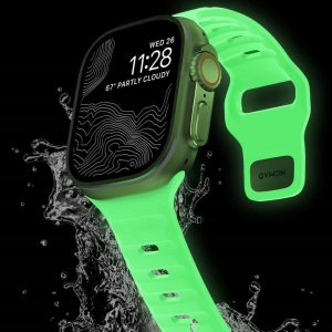 Nomad Nomad Sport Strap, Glow 2.0 - Apple Watch Ultra 2/1 (49mm) 9/8/7 (45mm)/6/SE/5/4 (44mm)/3/2/1 (42mm) 12