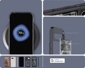 Spigen Spigen Ultra Hybrid, zero one - Google Pixel 8a 14
