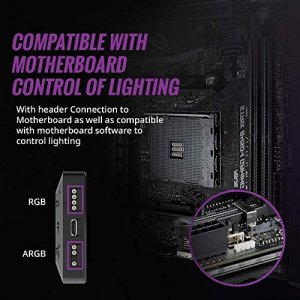Kontroler Cooler Master Kontroler LED ARGB RGB Cooler Master 4 Porty 3-pin Zasilanie SATA 11