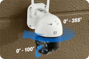 Kamera IP Zintronic Kamera obrotowa Zintronic P5 Light IP WiFi 3.6mm 5MP 5 MPX IR 30M LED 4