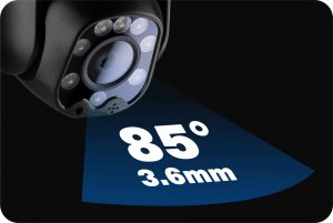 Kamera IP Zintronic Kamera obrotowa Zintronic P5 Light IP WiFi 3.6mm 5MP 5 MPX IR 30M LED 5