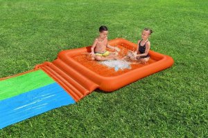 1life Podwójny Ślizg wodny Super Splash dla dzieci 3+ BESTWAY Tor 531cm + Brodzik 129 l + Natrysk 3