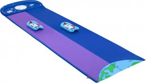 1life Podwójny Ślizg wodny Lunar Launch dla dzieci 3+ BESTWAY Tor 488cm + 2 dmuchane poduszki Rakiety + Natrysk + Mini Brodzik 2