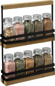 5five Stojak z przyprawami BLACKWOOD, 10 słoiczków 3