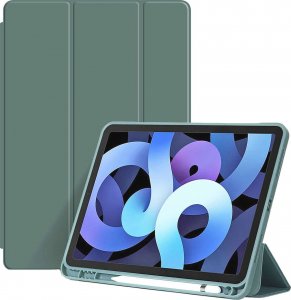 Etui na tablet Alogy Etui do Apple iPad 10.2 9 gen 8/7 2021/2020/2019 Smart Pencil Case Alogy TPU obudowa na tablet Zielone + Szkło 1