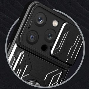 Etui na tablet Alogy Etui pancerne Alogy Camshield Stand Ring Wallet z osłonką na aparat i miejscem na karty do Apple iPhone 14 Pro czarne 11