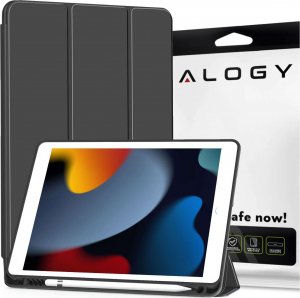 Etui na tablet Alogy Etui do Apple iPad 10.2 9 gen 8/7 2021/2020/2019 Smart Pencil Case TPU obudowa na tablet Czarne 14