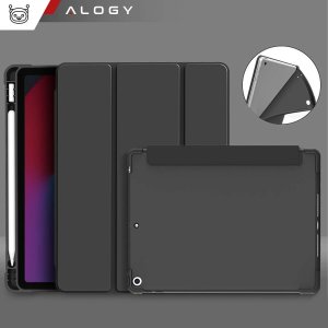 Etui na tablet Alogy Etui do Apple iPad 10.2 9 gen 8/7 2021/2020/2019 Smart Pencil Case TPU obudowa na tablet Czarne 2