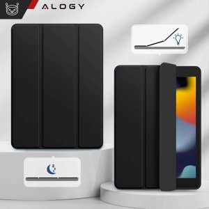 Etui na tablet Alogy Etui do Apple iPad 10.2 9 gen 8/7 2021/2020/2019 Smart Pencil Case TPU obudowa na tablet Czarne 6