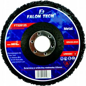 Falon-Tech TARCZA ŚCIERNA Z WŁÓKNINY 125 METAL INOX ŚCIERNICA 125 mm x 22.2 mm 1