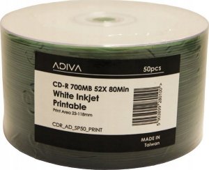 Adiva CD-R 700 MB 52x 50 sztuk (ADIVACDRPRINTSP50) 2