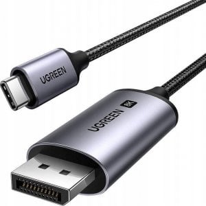 Kabel USB Ugreen Kabel Ugreen CM556 ze złączami USB-C i DisplayPort 8K o długości 1 m - szary 1