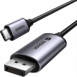 Kabel USB Ugreen Kabel Ugreen CM556 ze złączami USB-C i DisplayPort 8K o długości 3 m - szary 1