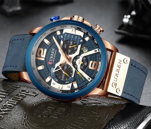 Zegarek Curren ZEGAREK MĘSKI CURREN ELEGANCKI KLASYCZNY CHRONOGRAF DATOWNIK 5 KOLORÓW 7