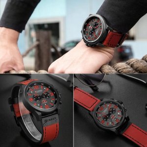 Zegarek Curren ZEGAREK MĘSKI CURREN KLASYCZNY ELEGANCKI CHRONOGRAF DATOWNIK 6 KOLORÓW 5