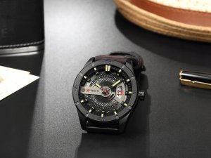 Zegarek Curren ZEGAREK MĘSKI CURREN KLASYCZNY ELEGANCKI DATOWNIK 5 KOLORÓW NA PASKU 2