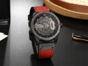 Zegarek Curren ZEGAREK MĘSKI CURREN KLASYCZNY ELEGANCKI DATOWNIK 5 KOLORÓW NA PASKU 5