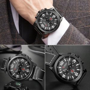 Zegarek Curren ZEGAREK MĘSKI CURREN KLASYCZNY ELEGANCKI CHRONOGRAF DATOWNIK 6 KOLORÓW 8