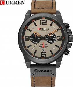 Zegarek Curren ZEGAREK MĘSKI CURREN KLASYCZNY ELEGANCKI CHRONOGRAF DATOWNIK 6 KOLORÓW 9