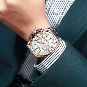 Zegarek Curren ZEGAREK MĘSKI CURREN KLASYCZNY ELEGANCKI CHRONOGRAF DATOWNIK 5 KOLORÓW 6