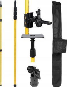 Deko STATYW ROZPOROWY TYCZKA DO LASERA POZIOMICY 285 CM +ADAPTER DO SKOSÓW DEKO 5