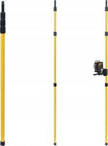 Deko STATYW ROZPOROWY TYCZKA DO LASERA POZIOMICY 285 CM +ADAPTER DO SKOSÓW DEKO 8