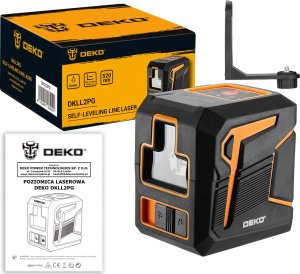 Deko POZIOMICA LASEROWA LASER KRZYŻOWY ZIELONY PRECYZYJNY BLOKADA WAHADŁA DEKO 9