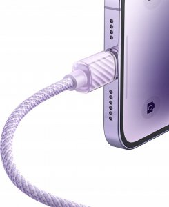 Ładowarka Mcdodo MCDODO ŁADOWARKA KABEL USB-C LIGHTNING DO IPHONE 12 13 14 PRO 1M FIOLETOWY 4