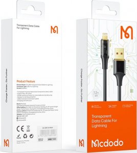 Kabel USB Mcdodo USB-C - Lightning 2 m Czarny 10