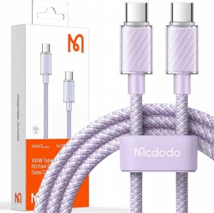 Kabel USB Mcdodo USB-C - USB-C 1 m Fioletowy 1