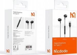 Słuchawki Mcdodo MCDODO SŁUCHAWKI PRZEWODOWE USB-C Z MIKROFONEM DOUSZNE Z DAC DO TELEFONU 15