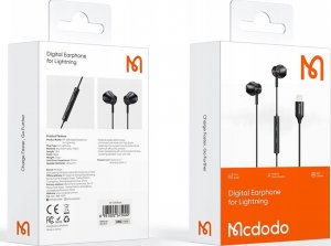 Słuchawki Mcdodo MCDODO SŁUCHAWKI PRZEWODOWE Z MIKROFONEM DOUSZNE LIGHTNING DO IPHONE 14 13 15