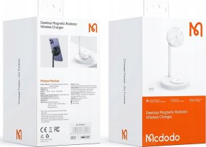 Ładowarka Mcdodo Indukcyjna 2w1 MagSafe 15W Biała (CH-2150) 15