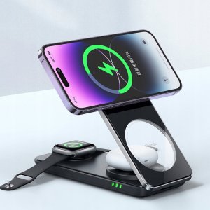 Ładowarka Mcdodo STACJA DOKUJĄCA 3W1 QI DO IPHONE, AIRPODS, WATCH, BIAŁA, MCDODO 14