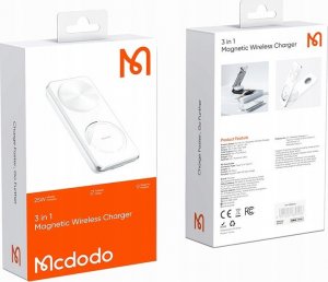 Ładowarka Mcdodo STACJA DOKUJĄCA 3W1 QI DO IPHONE, AIRPODS, WATCH, BIAŁA, MCDODO 15