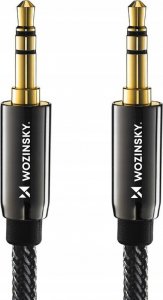 Kabel Wozinsky Jack 3.5mm - Jack 3.5mm 1.5m czarny (5907769307454) 3