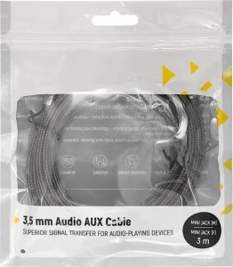 Kabel Wozinsky Jack 3.5mm - Jack 3.5mm 1.5m czarny (5907769307454) 8