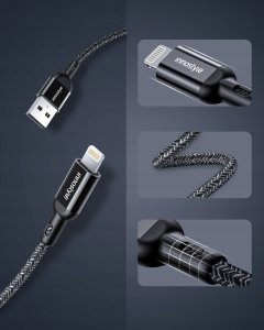 Kabel USB Innostyle USB-A - Lightning 2 m Czarny 6