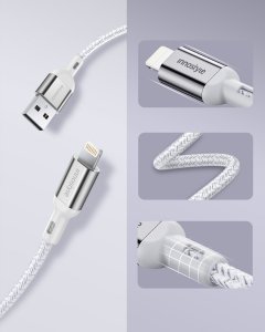 Kabel USB Innostyle USB-A - Lightning 2 m Srebrny 6