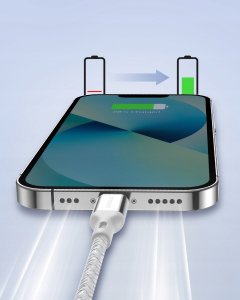 Kabel USB Innostyle USB-C - Lightning 2 m Srebrny 5