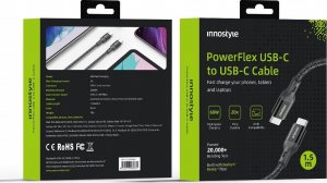Kabel USB Innostyle USB-C - USB-C 2 m Czarny 12