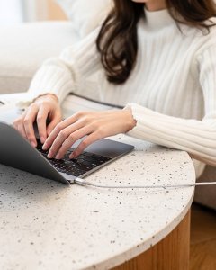 Kabel USB Innostyle USB-C - USB-C 2 m Różowy 3