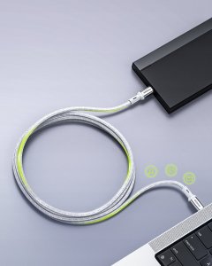 Kabel USB Innostyle USB-C - USB-C 2 m Srebrny 6