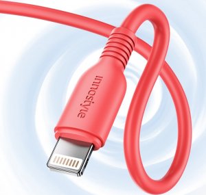 Kabel USB Innostyle USB-C - Lightning 1 m Czerwony 8